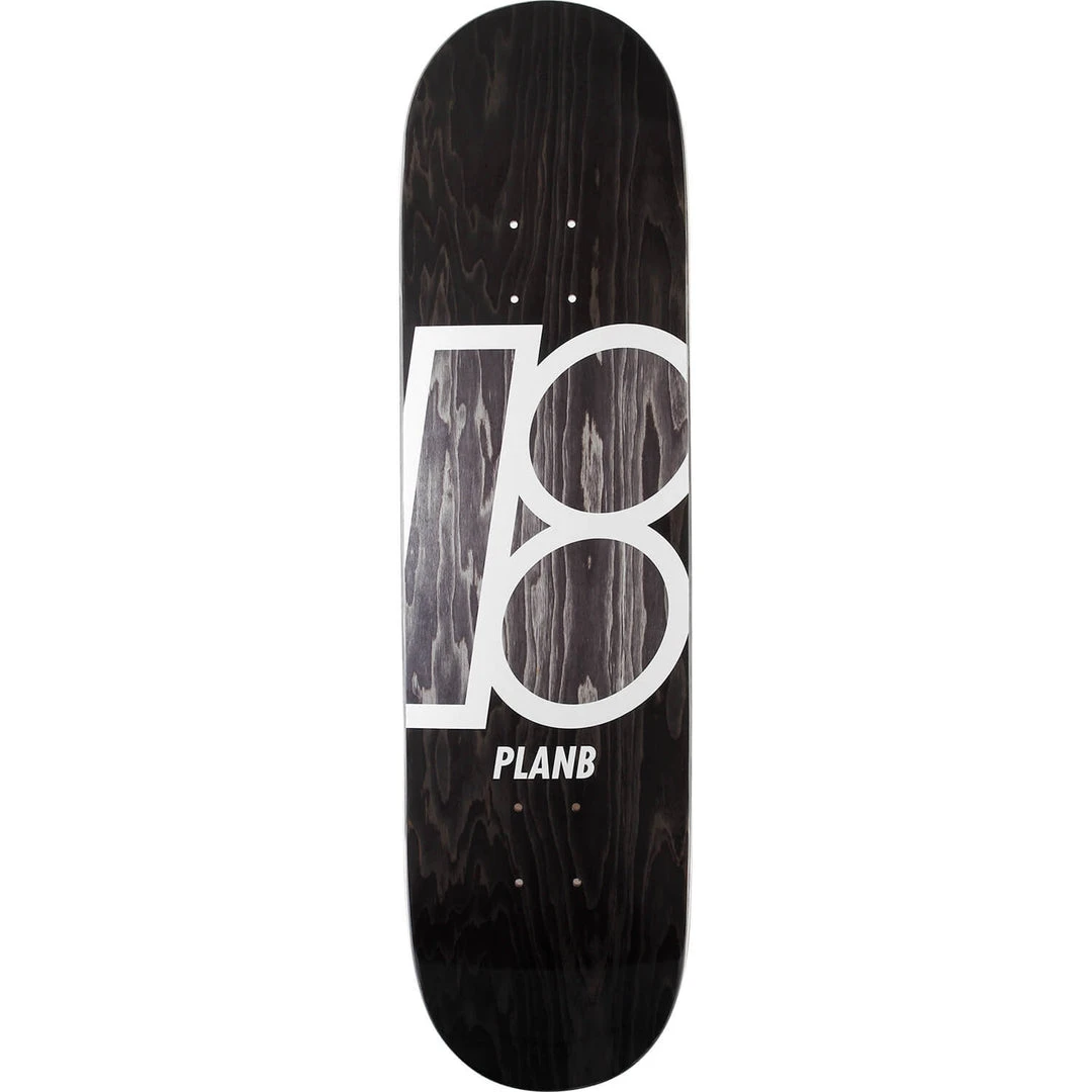 Plan B Team Stained Skateboard Deck - 8.25" Black 3 Plan B Team Stained Skateboard Deck - 8.25" Black