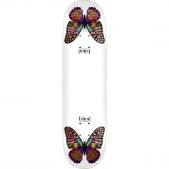 Decks Real Ishod Wair Monarch Butterfly Twin Tail Skateboard Deck - 8.25" White