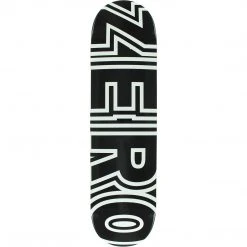 Zero Bold Skateboard Deck 8.25" - Black/White Decks