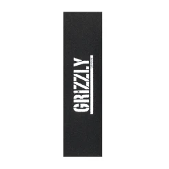 Grizzly Griptape Stamp Print Single Sheet 9"x33" - Black/White
