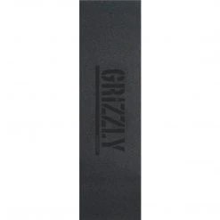 Grizzly Griptape Stamp Print Single Sheet 9x33 - Black/Black