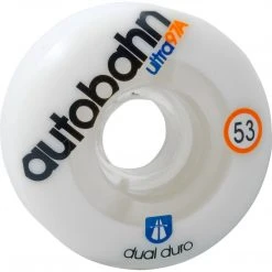 Autobahn Wheels Dual Durometer Ultra Classics 53mm 97a - White/Clear (Set)