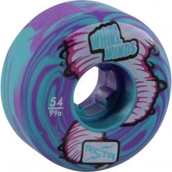 Ricta Whirlwinds 54mm 99a Wheels - Teal/Purple Swirl (Set)