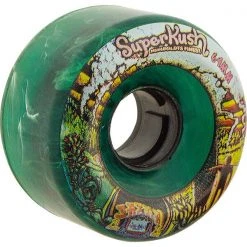 Satori Movement Satori Goo Ball Super Kush Skateboard Wheels 64mm 78a - Clear Green (Set Of 4)