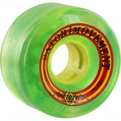 Satori Movement Satori Goo Ball Rasta Skateboard Wheels 62mm 78a - Clear Green (Set Of 4)