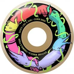 Spitfire Wheels F4 Classic Friends Of Slag 55mm 99a - Natural (Set Of 4)