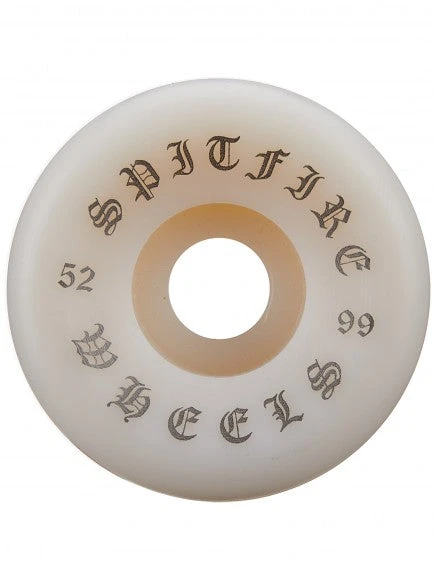 Spitfire Wheels OG Classic 54mm 99a - White/Silver (Set Of 4) 4 Spitfire Wheels OG Classic 54mm 99a - White/Silver (Set Of 4)
