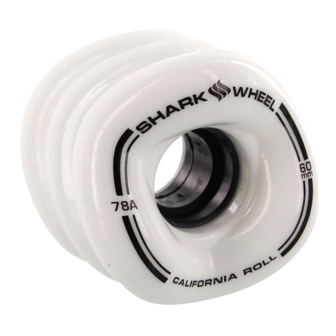 Shark Wheels California Roll 60mm 78a - White (Set Of 4) Shark Wheels California Roll 60mm 78a - White (Set Of 4)