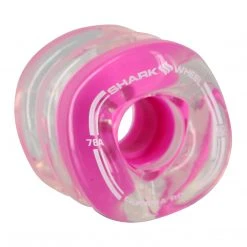 Shark Wheels California Roll 60mm 78a - Clear/Pink Hub (Set Of 4)