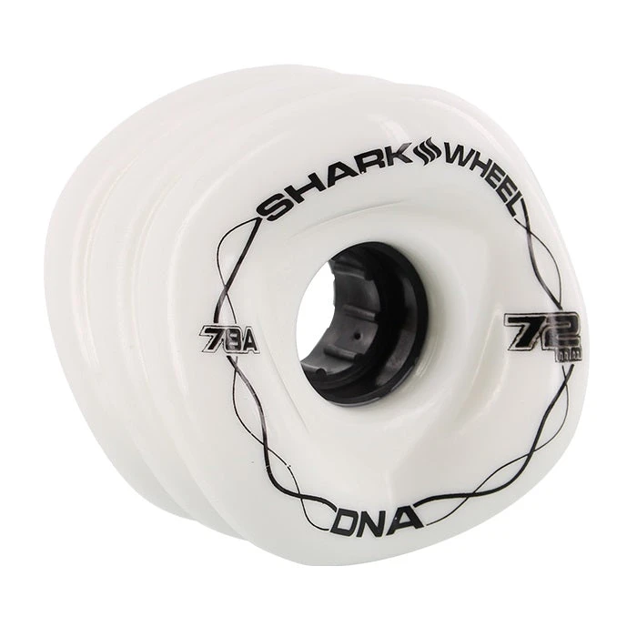 Shark Wheels DNA 72mm 78a - Solid White/Black (Set Of 4) Shark Wheels DNA 72mm 78a - Solid White/Black (Set Of 4)
