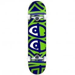 Krooked Bigger Eyes Skateboard Complete 8.25" - Green