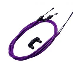 Kink BMX Brakes And Brake Parts Snafu Astroglide Dual Lower Cable (London Mod) - Purple/Black