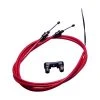 Kink BMX Brakes And Brake Parts Snafu Astroglide Dual Lower Cable (London Mod) - Red/Black