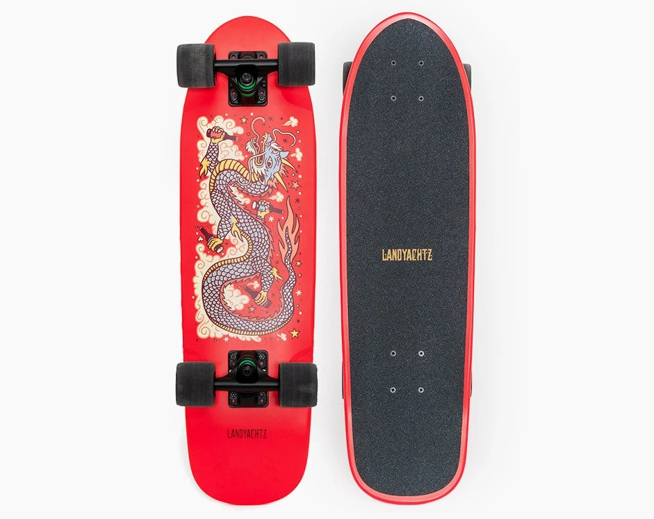 Landyachtz Dinghy Dragon Red Complete Cruiser 3 Landyachtz Dinghy Dragon Red Complete Cruiser