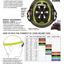 S1 Lifer Helmet - White Gloss/Black Stripes PROTECTIVE GEARS 9 S1 Lifer Helmet - White Gloss/Black Stripes PROTECTIVE GEARS