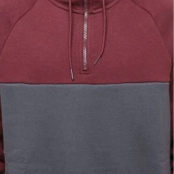 Nike SB Icon Blocked Hoodie - Black/Burgundy MEN