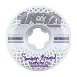 Ricta Brevard Reflective Naturals Wide Wheels 53mm 99a - White/Purple (Set)