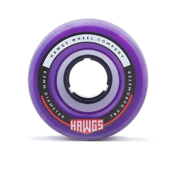 Hawgs Fatty Wheels 63mm 78a - Pink/Purple Swirl (Set Of 4) 4 Hawgs Fatty Wheels 63mm 78a - Pink/Purple Swirl (Set Of 4)