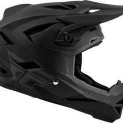 PROTECTIVE GEARS Fly Racing Youth Default Full Face Helmet - Matte Black/Grey
