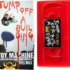 Toy Machine VHS Wax Jump Off A Building - Red Skate Wax