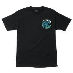 Santa Cruz Wave Dot Short Sleeve Youth T-Shirt - Black MEN