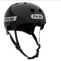 ProTec Classic Old School Helmet - Gloss Black/White