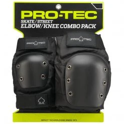 PROTECTIVE GEARS ProTec Street Combo Knee/Elbow Pad Set - Black