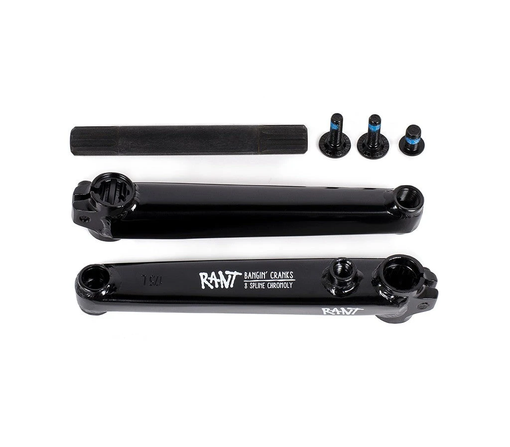 Rant BMX Bangin' 8 Cranks 170mm - Gloss Black Rant BMX Bangin' 8 Cranks 170mm - Gloss Black