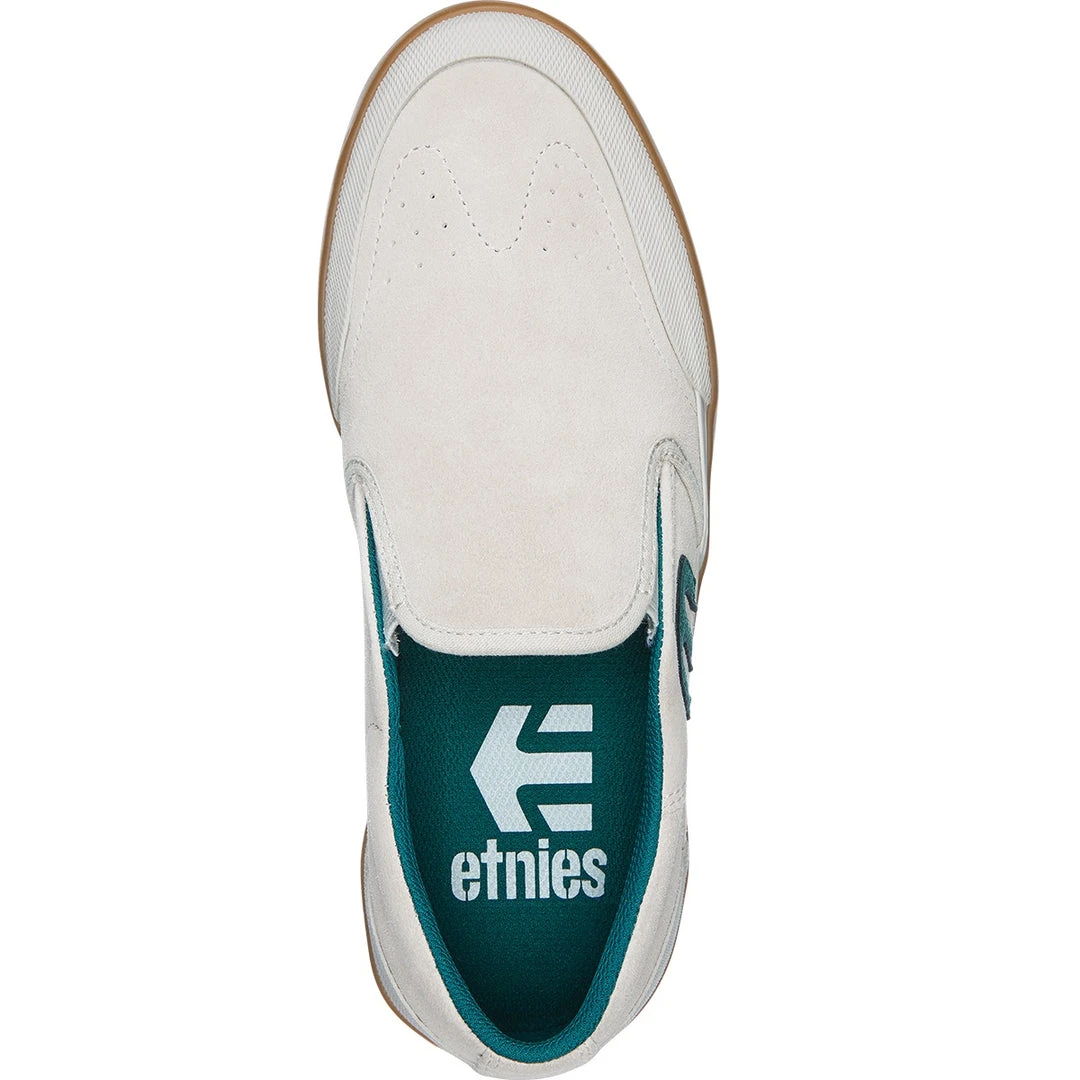 MEN Etnies Shoes Marana Slip XLT - White/Green/Gum MEN Etnies Shoes Marana Slip XLT - White/Green/Gum