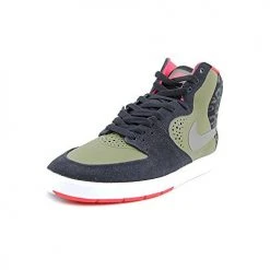 Nike Shoes Paul Rodriguez 7 High - Black/Medium Olive/Laser Crimson-Med Base Grey