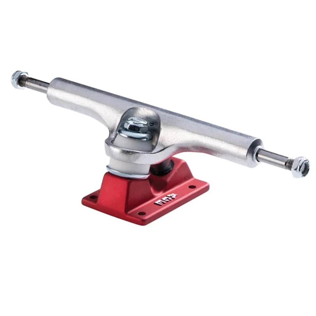 Ace Trucks 55 Classic High 6.375" - Polished/Red (Set Of 2) Ace Trucks 55 Classic High 6.375" - Polished/Red (Set Of 2)