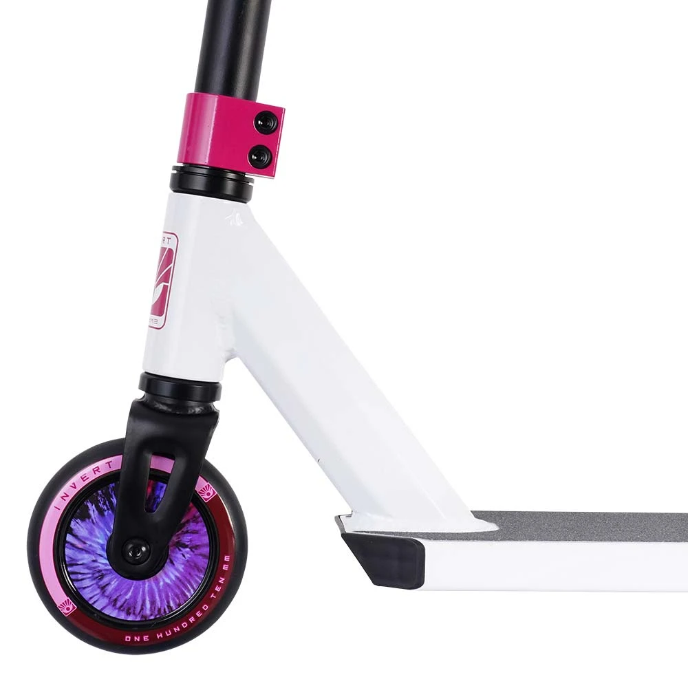 Complete Scooters Invert Supreme Mini 1-4-8 Complete Scooter - White/Black/Pink 6 Complete Scooters Invert Supreme Mini 1-4-8 Complete Scooter - White/Black/Pink