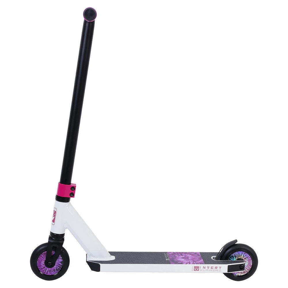 Complete Scooters Invert Supreme Mini 1-4-8 Complete Scooter - White/Black/Pink 7 Complete Scooters Invert Supreme Mini 1-4-8 Complete Scooter - White/Black/Pink