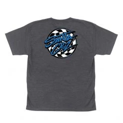 Santa Cruz Burndown Short Sleeve Youth T-Shirt - Charcoal Heather MEN