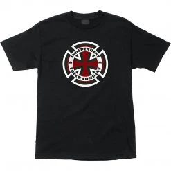 Independent Ringed Cross T-Shirt Medium - Black MEN