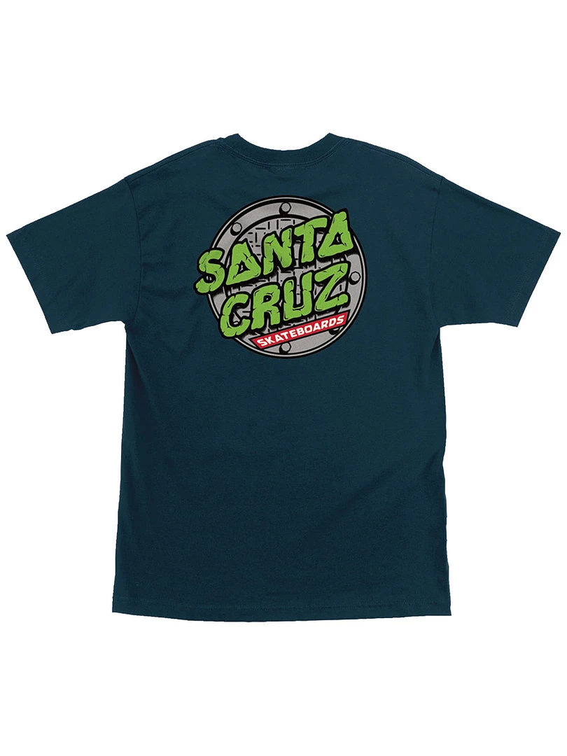 Santa Cruz TMNT Sewer Dot Short Sleeve Men's T-Shirt - Harbor Blue 3 Santa Cruz TMNT Sewer Dot Short Sleeve Men's T-Shirt - Harbor Blue