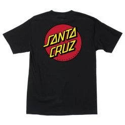 Santa Cruz Classic Dot T-Shirt Medium - Black MEN