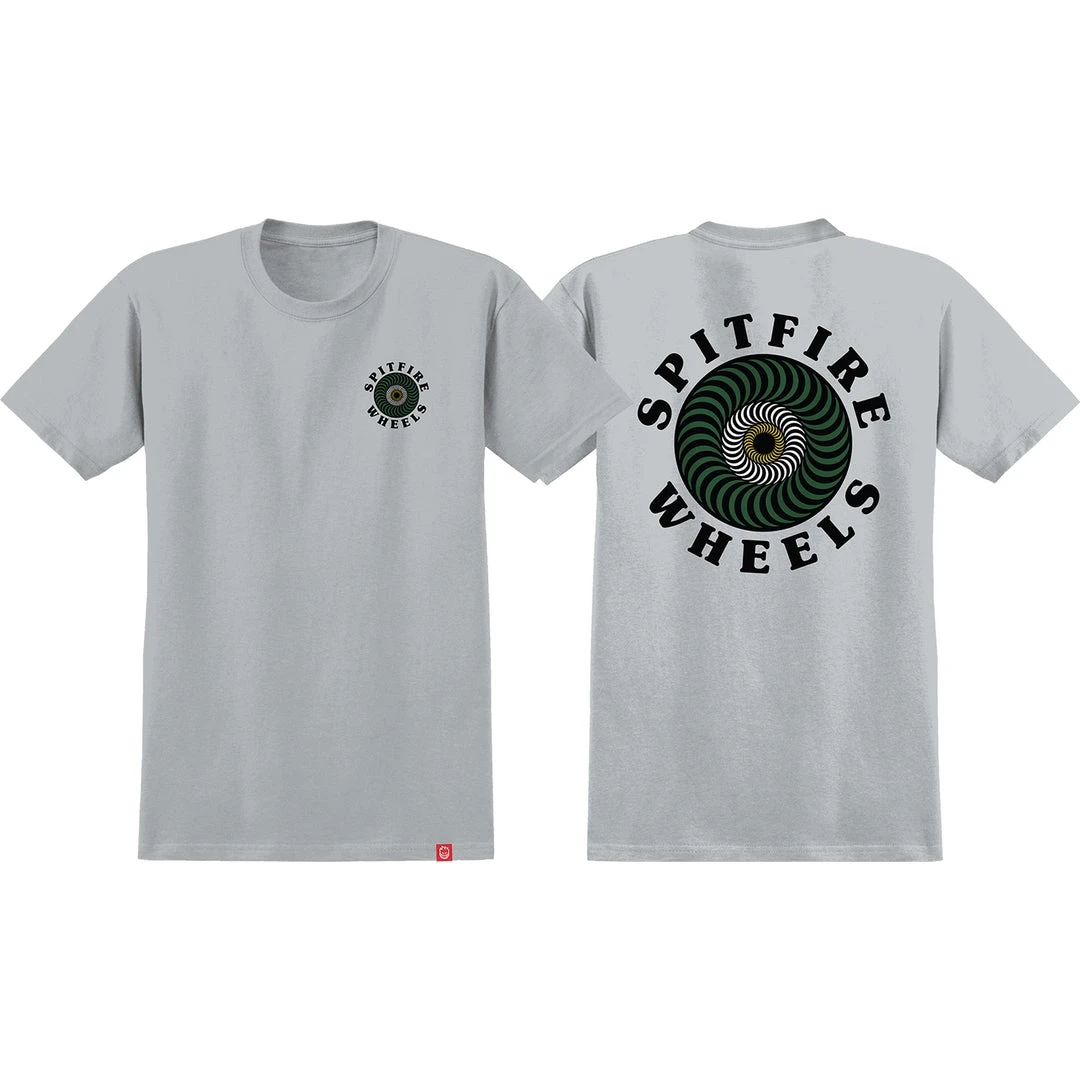 Spitfire OG Classic Fill Short Sleeve T-Shirt - Silver 3 Spitfire OG Classic Fill Short Sleeve T-Shirt - Silver