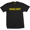 MEN Shake Junt Stretch Logo T-Shirt Medium - Black/Yellow