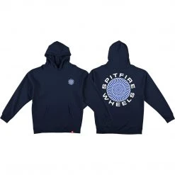 Spitfire Classic 87 Swirl Hooded Sweatshirt - Navy/White