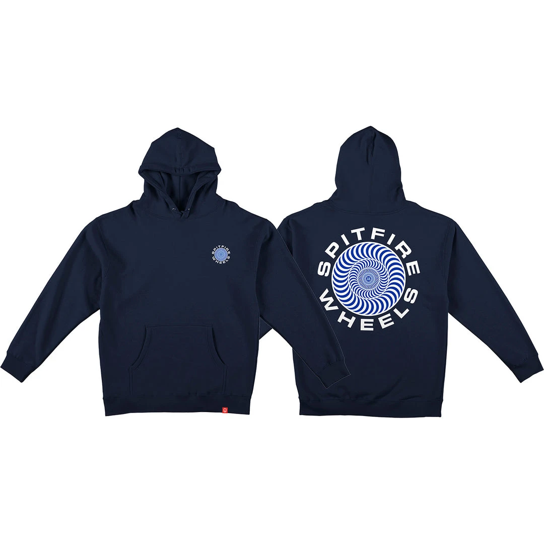 Spitfire Classic 87 Swirl Hooded Sweatshirt - Navy/White 3 Spitfire Classic 87 Swirl Hooded Sweatshirt - Navy/White