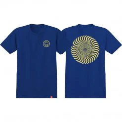 Spitfire Classic Swirl Youth T-Shirts - Royal/Yellow MEN