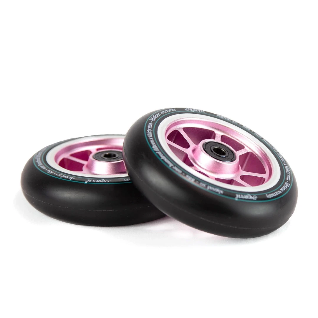 North Scooters Signal Wheels 115mm 88a - Black/Rose Gold 3 North Scooters Signal Wheels 115mm 88a - Black/Rose Gold