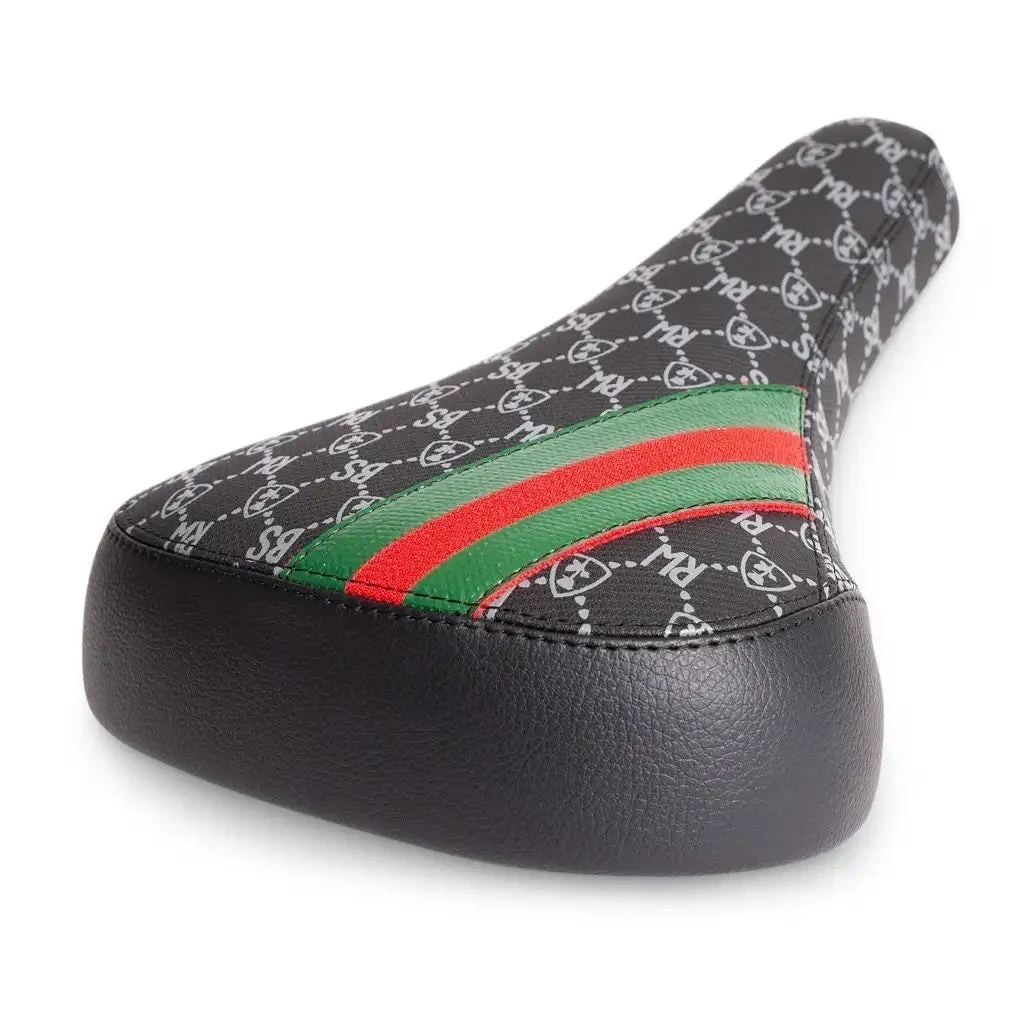 Seats Subrosa BMX Matt Ray Designer Bike Life Railed Seat - Black Seats Subrosa BMX Matt Ray Designer Bike Life Railed Seat - Black