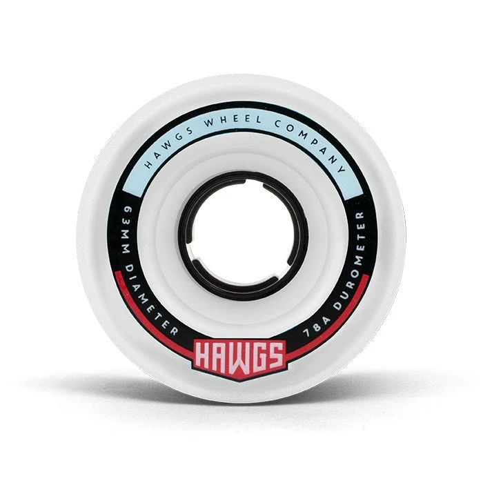 Hawgs Fatty Wheels 63mm 78a - White (Set Of 4) 3 Hawgs Fatty Wheels 63mm 78a - White (Set Of 4)