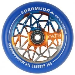 Oath Bermuda Scooter Wheels 110mm - Orange/Blue/Titanium (Pair)