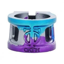 Clamps Oath Cage V2 Oversized 2 Bolt Clamp - Blue/Purple/Titanium