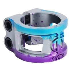 Clamps Oath Cage V2 Oversized 2 Bolt Clamp - Blue/Purple/Titanium