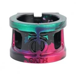 Oath Cage V2 Oversized 2 Bolt Clamp - Green/Pink/Black