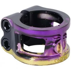 Clamps Oath Cage V2 Oversized 2 Bolt Clamp - Black/Purple/Yellow